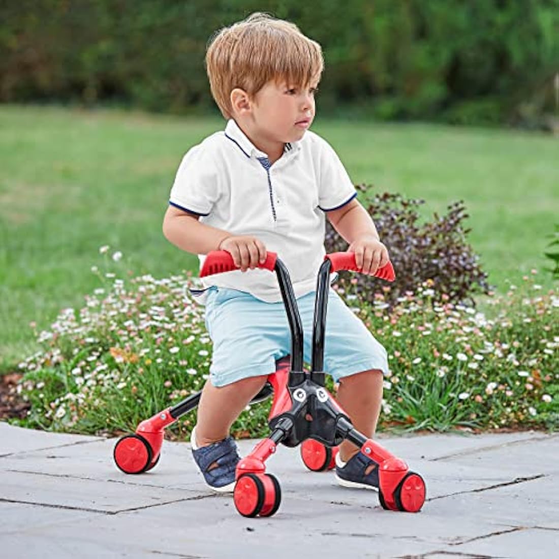 Scramblebug 4-Wheel Balance Bike – Foldable Beetle Ride-On for Ages 1-3