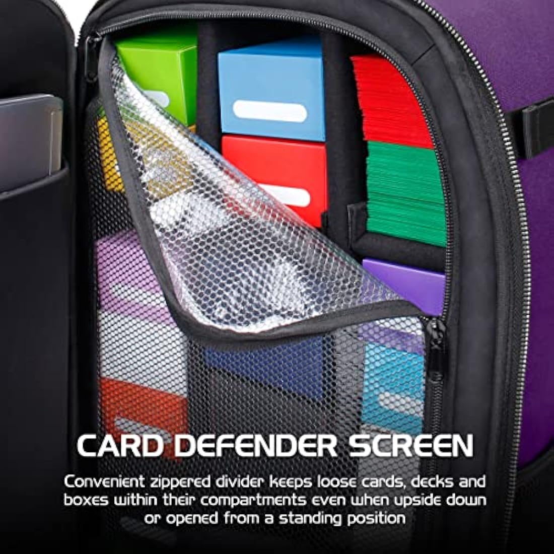 MTG Backpack – TCG Card Storage & Deck Box Bag (Dragon Purple)