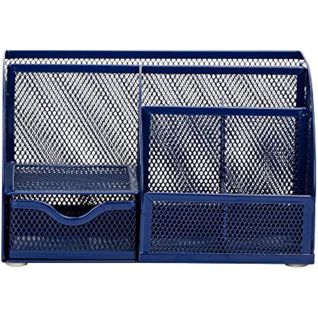 Exerz Mesh Desk Organiser – 7 Compartment Metal Office Tidy Caddy