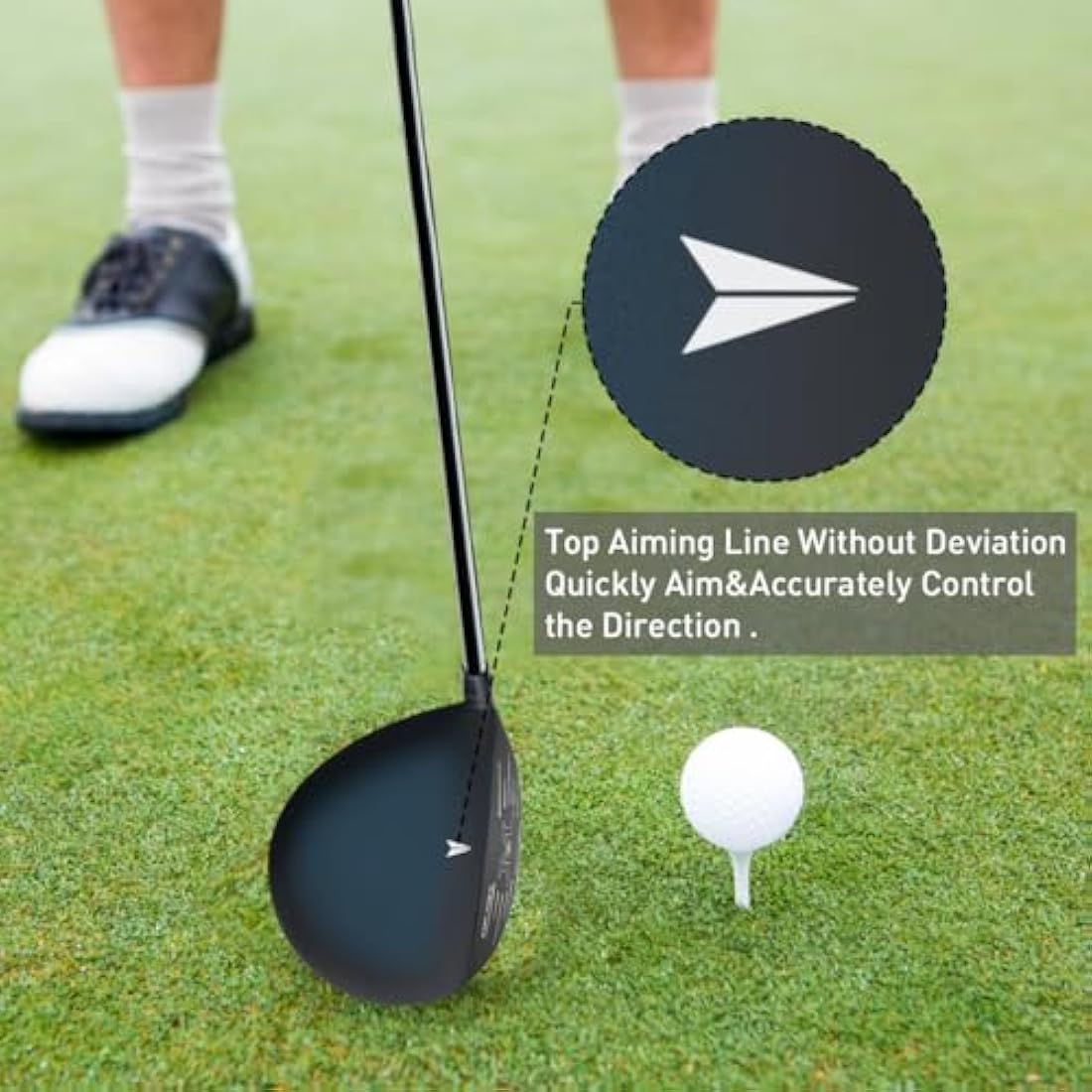 MAZEL Titanium Golf Driver for Men | 460CC Right Handed Cup Face