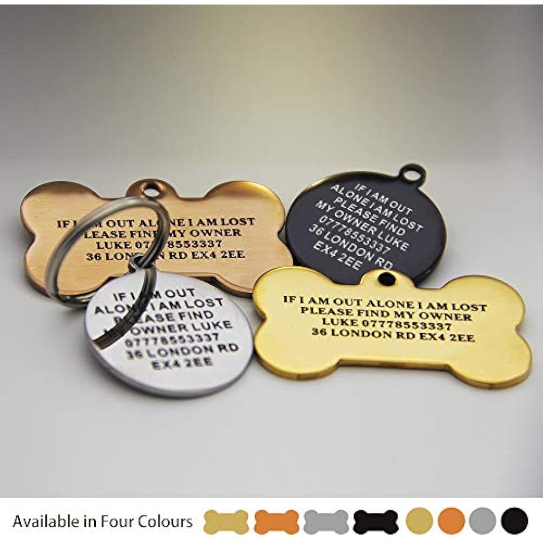 Personalized Dog Tag | Engraved Stainless Steel Pet ID Tag