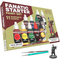 The Army Painter Warpaints Fanatic Starter Set - 11 Paints & Miniature