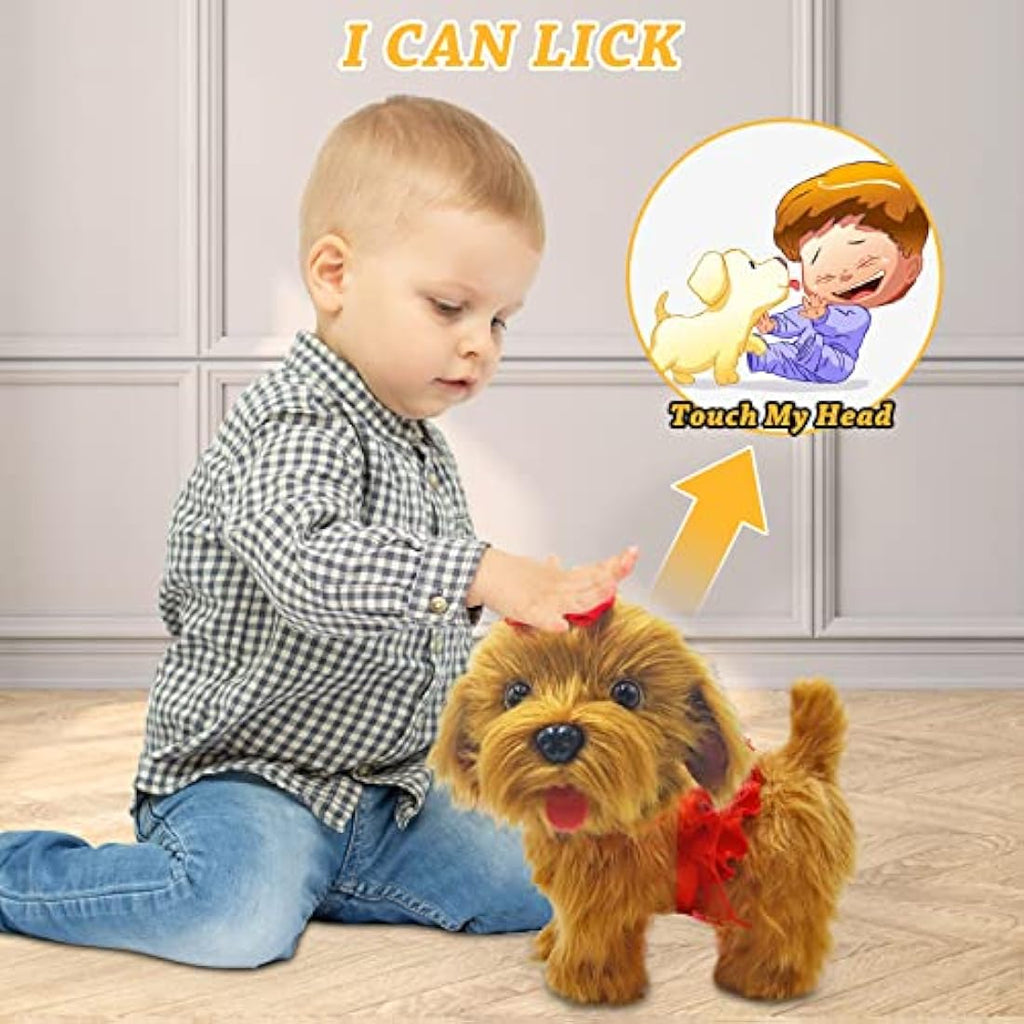 Jaydear Interactive Plush Puppy – Walking and Talking Electronic Dog Toy