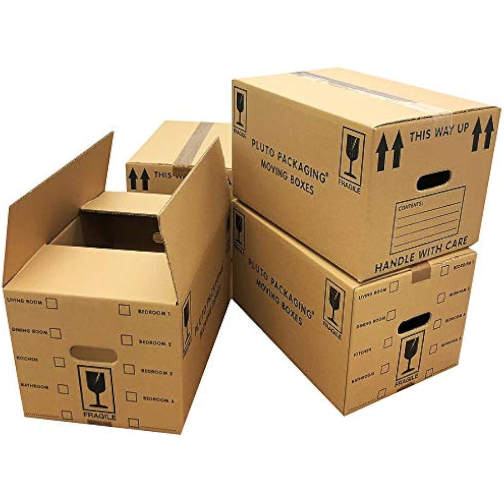 Large Cardboard Moving Boxes - 44L Packing Pack of 40
