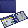 Wisdompro Blue Badge Holder – PU Leather Disability Parking Permit Cover