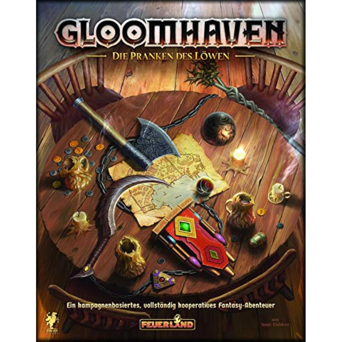Feuerland Spiele Gloomhaven: Die Pranken des Löwen – Brettspiel