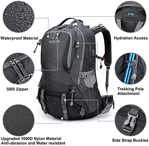 G4Free 50L Hiking Backpack | Waterproof Mountaineering Travel Rucksack