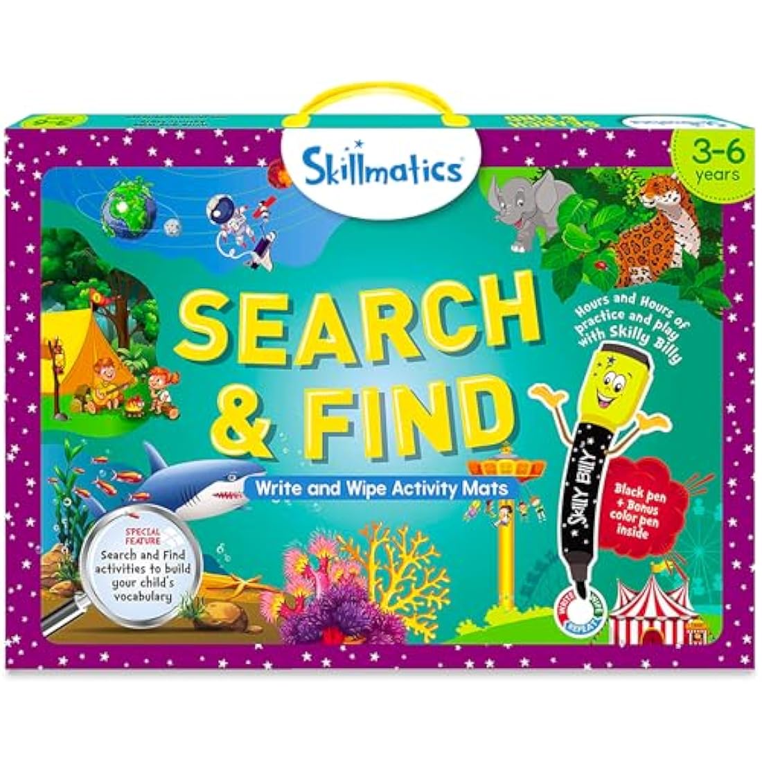 Skillmatics Search and Find Reusable Activity Mats – Educational Game for Ages 3-6
