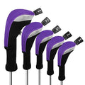 Andux Golf Club Head Covers - 5pc Set for 460cc Driver & Fairway Woods