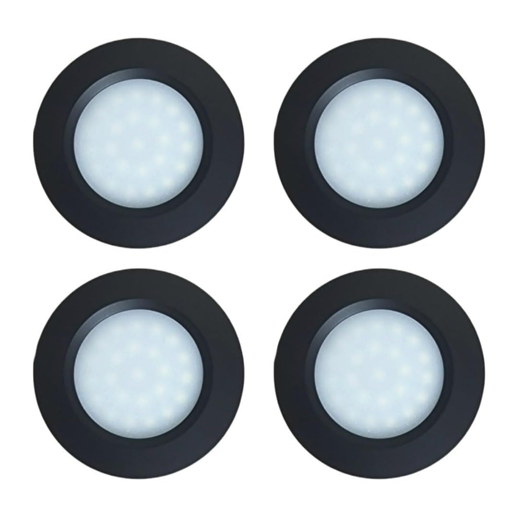Marvix 12V LED Recessed Spot Lights | 4 Pack Touch Dimmable Black Downlights