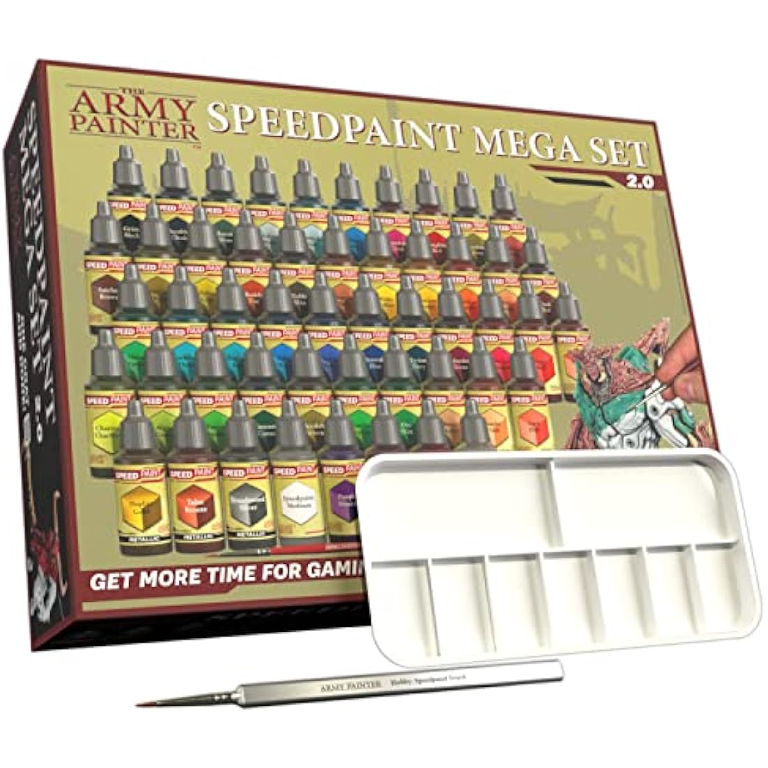 The Army Painter Speedpaint 2.0 Mega Set – 50 Acrylic Paint Bottles