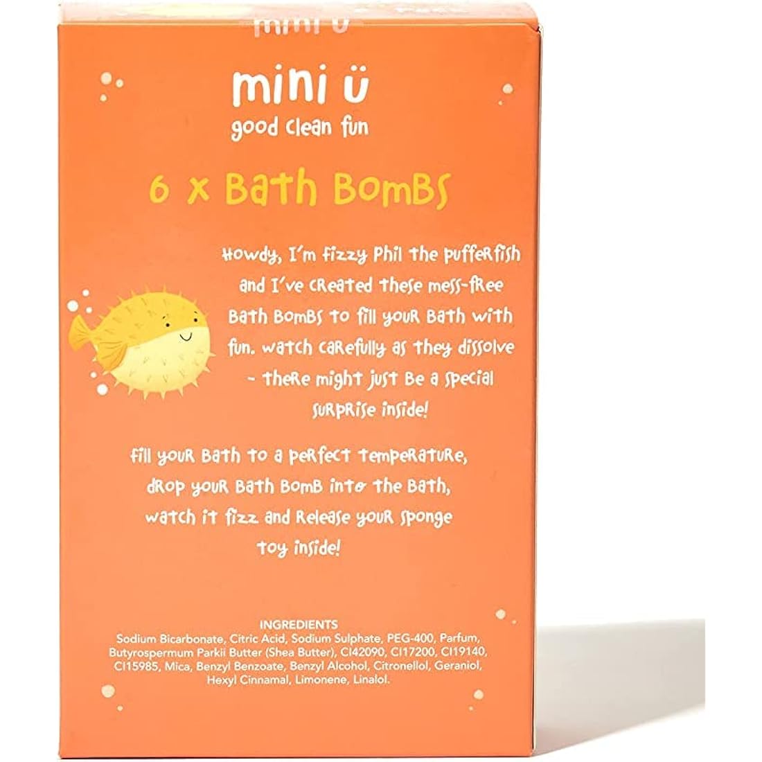Mini U Kids Bath Bombs with Toys Inside - Shea Butter Set of 6