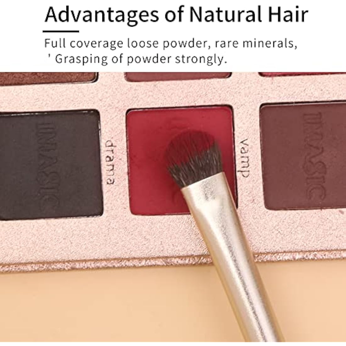 ENZO KEN Natural Goat Hair Eye Shadow Brush Set | 12pc Gold Pro Kit