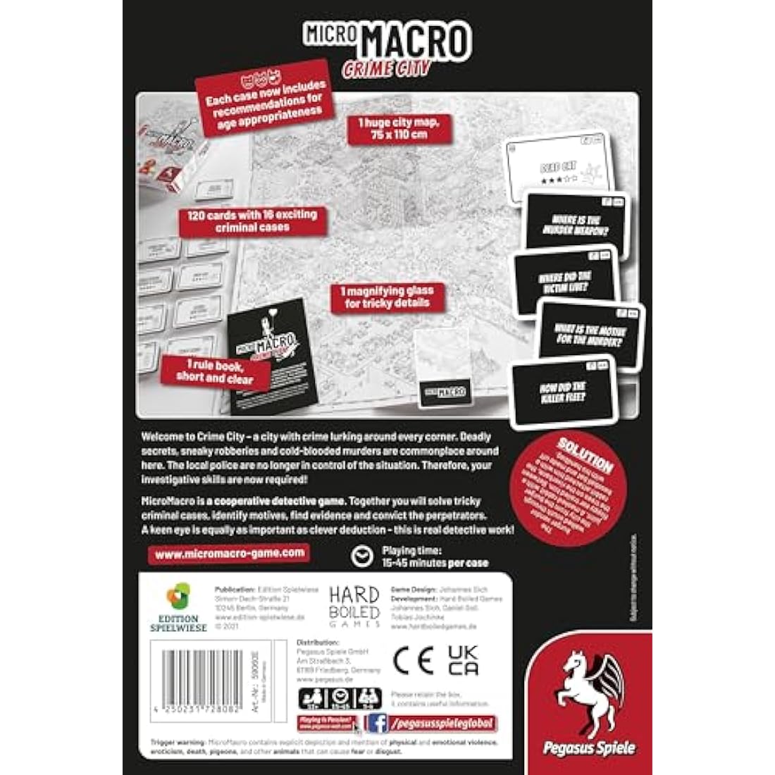 MicroMacro: Crime City – Pegasus Press Cooperative Detective Board Game