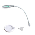 Lumeno 6805WS LED Magnifying Lamp | 5 Dioptres Glass Lens Clamp Light