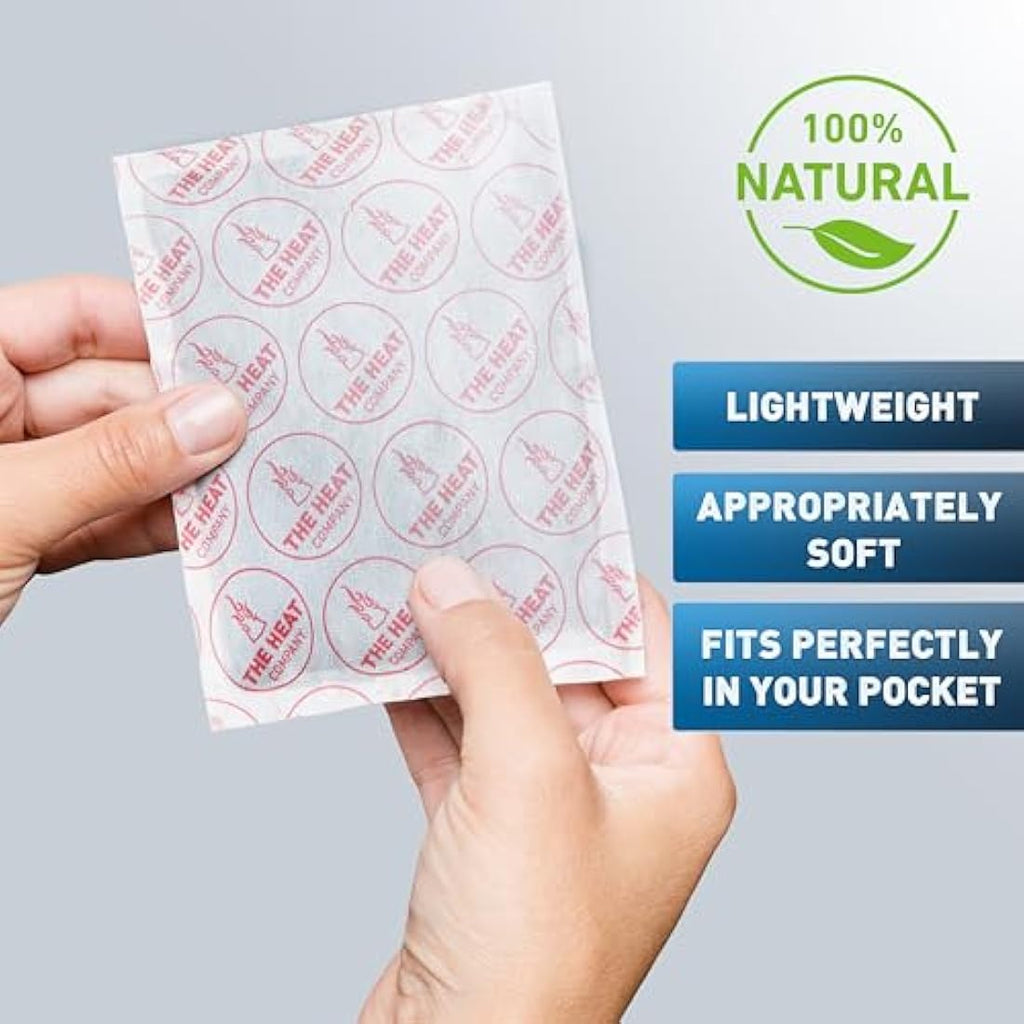 THE HEAT COMPANY XL Hand Warmers – 24 Hour Natural Heat Pads – 40 Pack