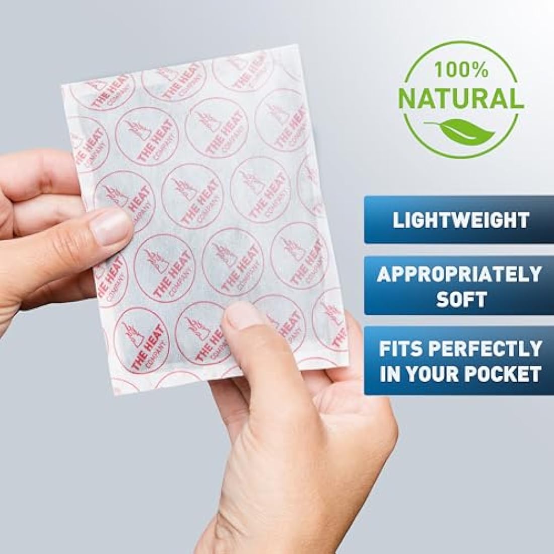 THE HEAT COMPANY XL Hand Warmers – 24 Hour Natural Heat Pads – 40 Pack