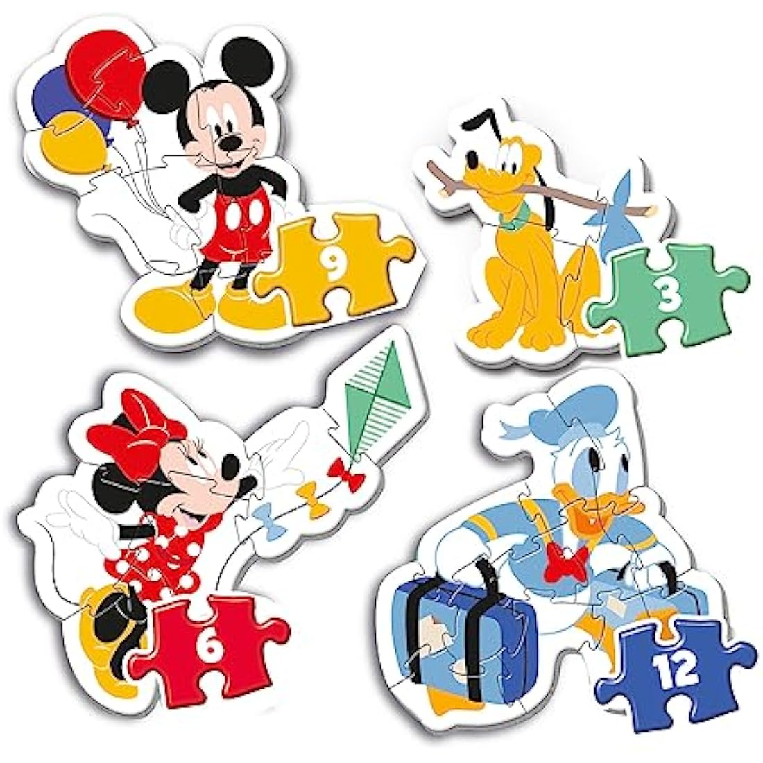 Clementoni Disney Mickey Mouse My First Jigsaw Puzzle - 4 Pack for Ages 2+