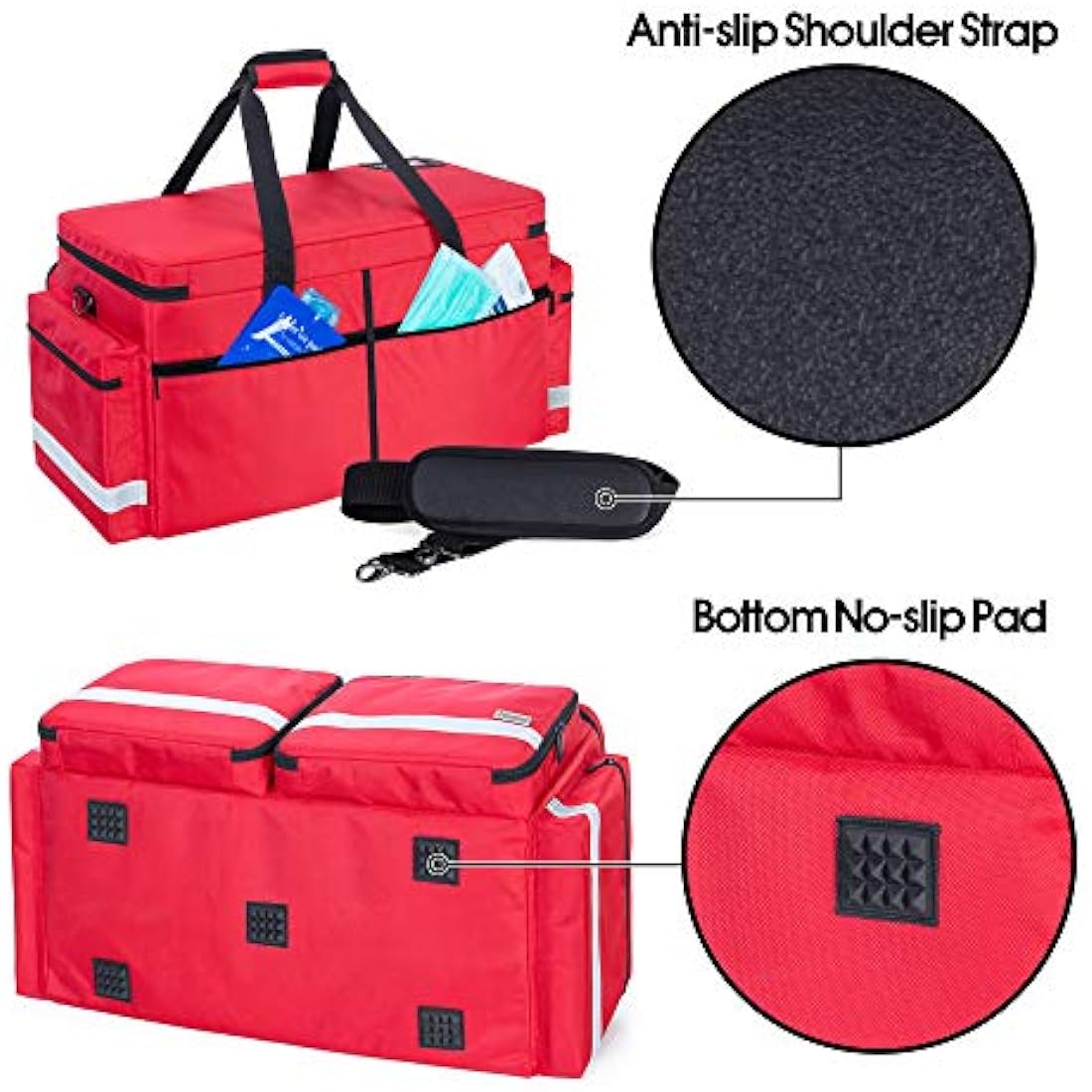 Jolof Store Large Emergency Medical Bag | Oxygen Tank First Responder Bag