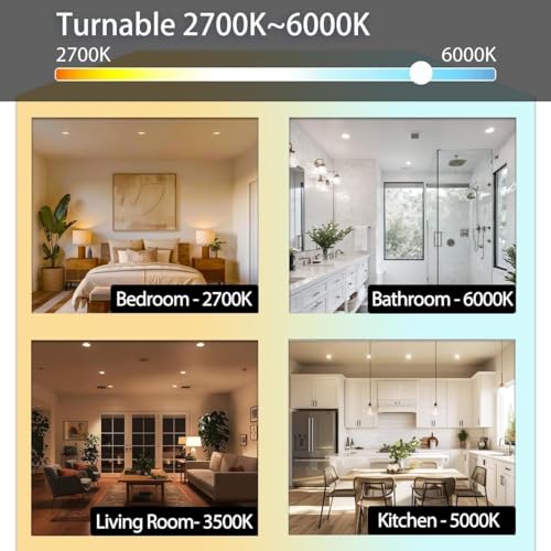 iLC Smart Recessed LED Downlights | 8W Alexa Compatible CCT 2700K-6000K
