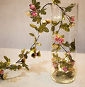 Jolof Store Rose Flower String Lights – 2 Pack 40 LED Battery Garland