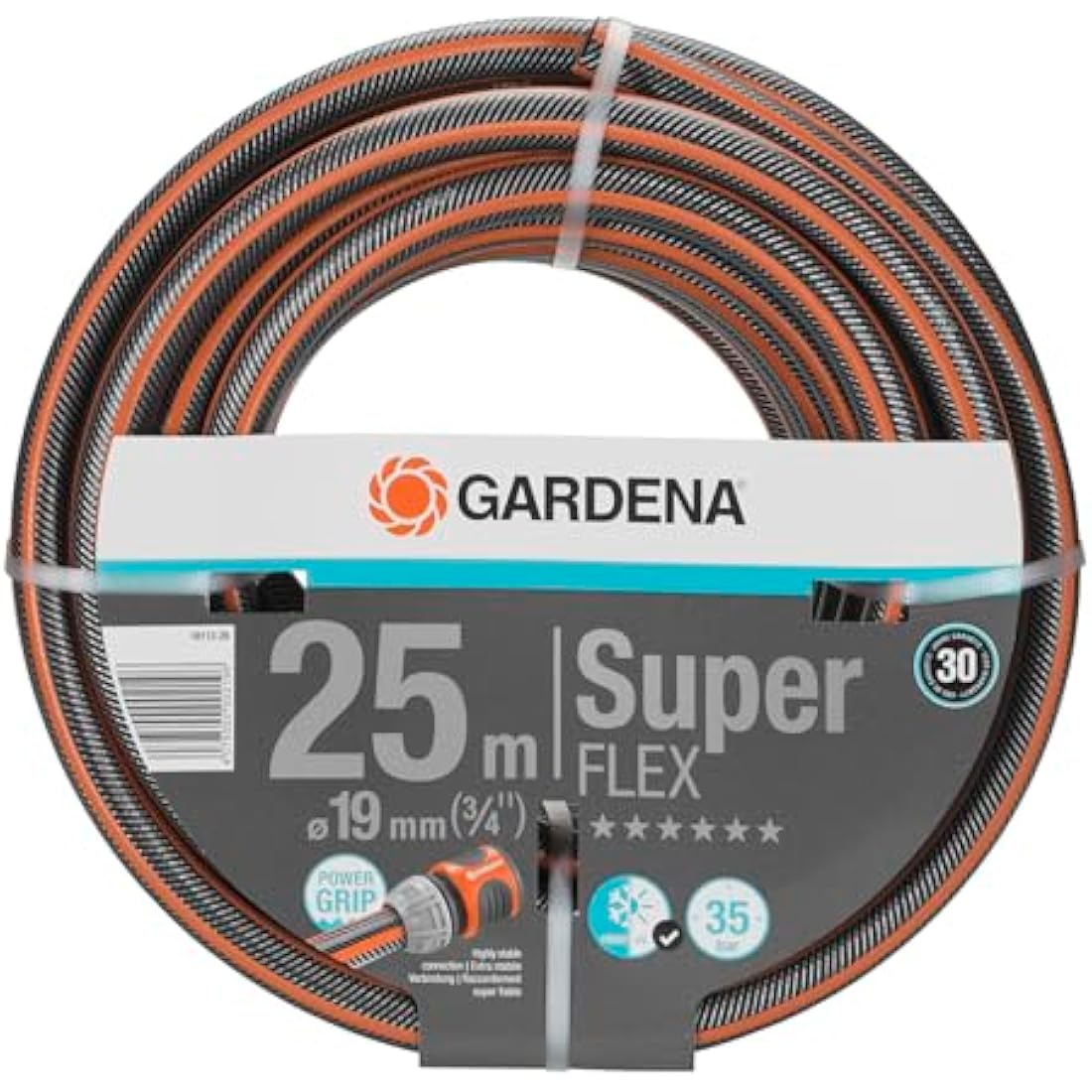 Gardena Premium Superflex Garden Hose | 19mm (3/4") x 25m | 35 Bar