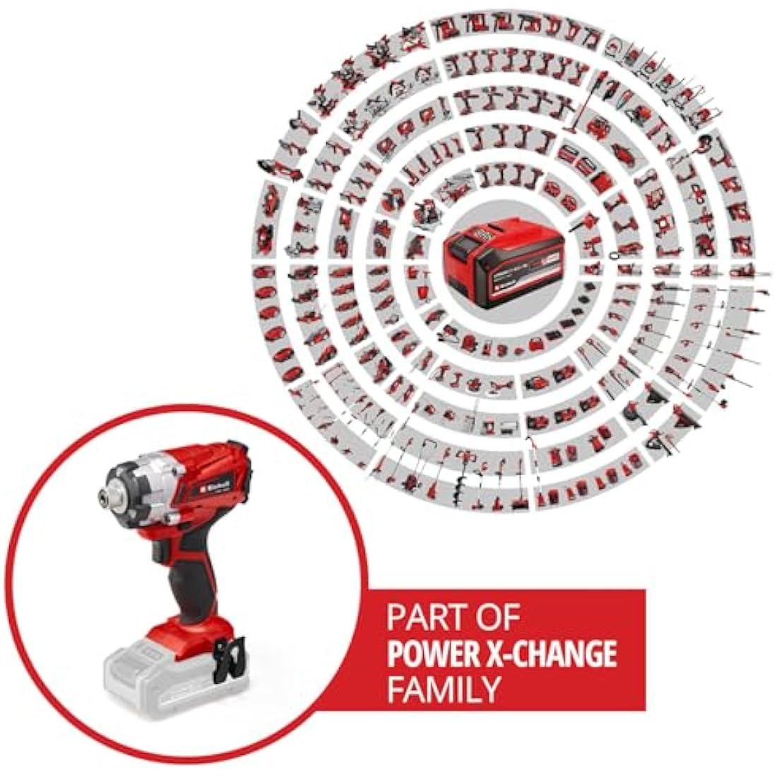 Einhell Power X-Change 18V Cordless Impact Driver – 140Nm, 1/4" Hex