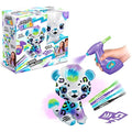 Jolof Store Airbrush Plush Wild Cat DIY Art Kit with 4 Chalk Pens