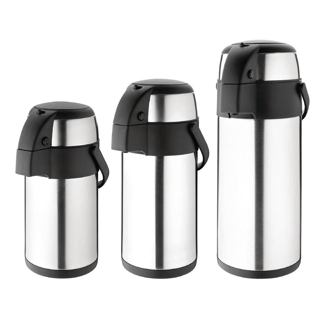 Olympia 5L Pump Action Airpot | Stainless Steel Vacuum Coffee Server