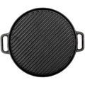 Jolof Store Cast Iron Griddle Pan – 30cm Reversible BBQ Grill Plate