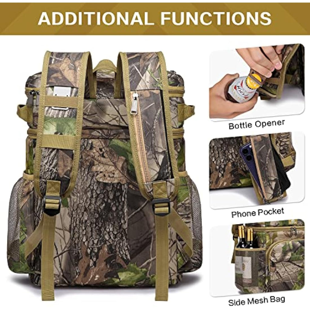 Laripwit 54-Can Insulated Cooler Backpack | Leak-Proof Picnic Rucksack