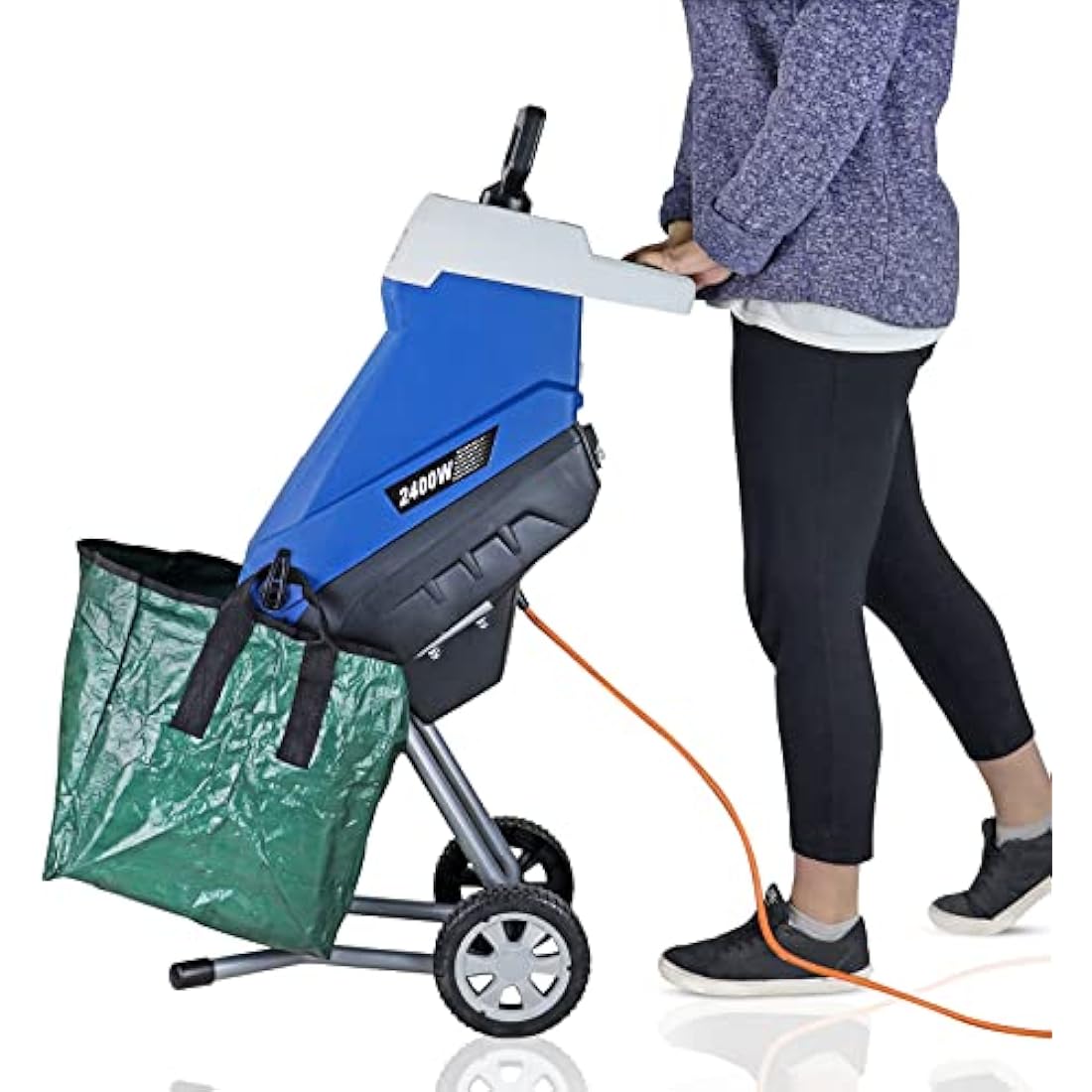 Hyundai Electric Garden Shredder – 2400W Wood Chipper with 10m Cable