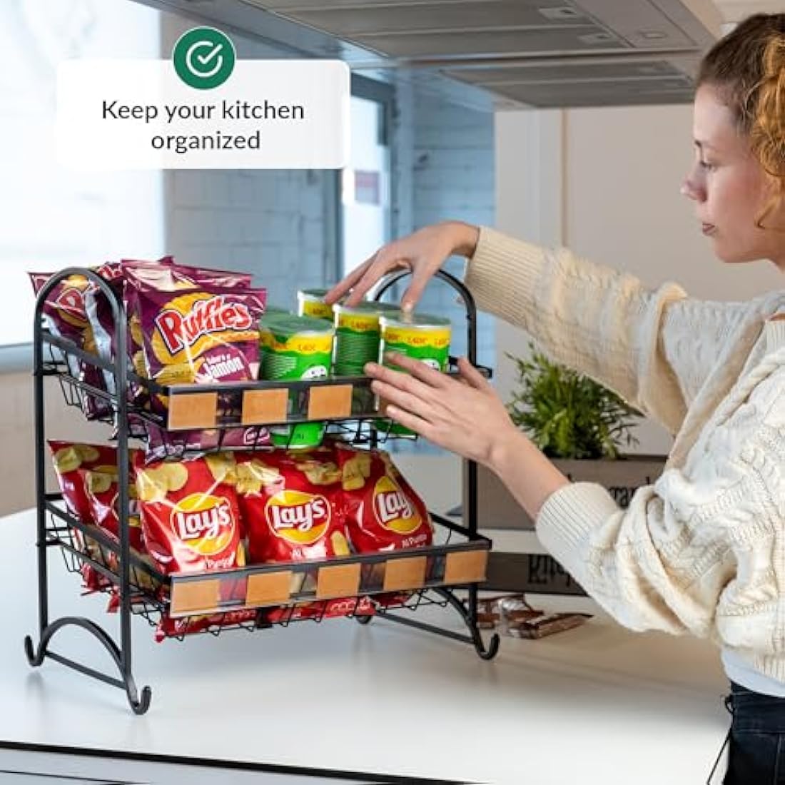 Jolof Store Stackable Candy Display Rack | 3-Tier Countertop Snack Organiser