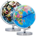 23cm Illuminated Globe – LED Political & Constellation Map