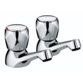 Bristan Club Basin Taps | Chrome Plated Metal Heads - 1/2 Inch