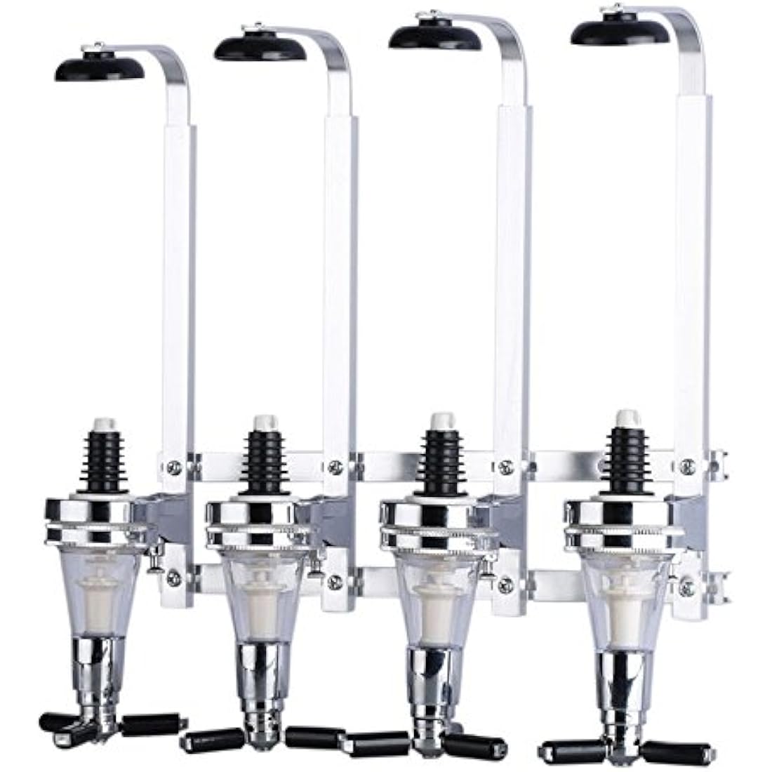 Crystals 6 Bottle Wall Mounted Drink Optic Dispenser Bar Butler