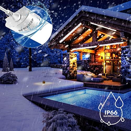 BERIXDEEP 4FT LED Batten Light | 36W 6500K IP66 Waterproof Linkable Shop Light