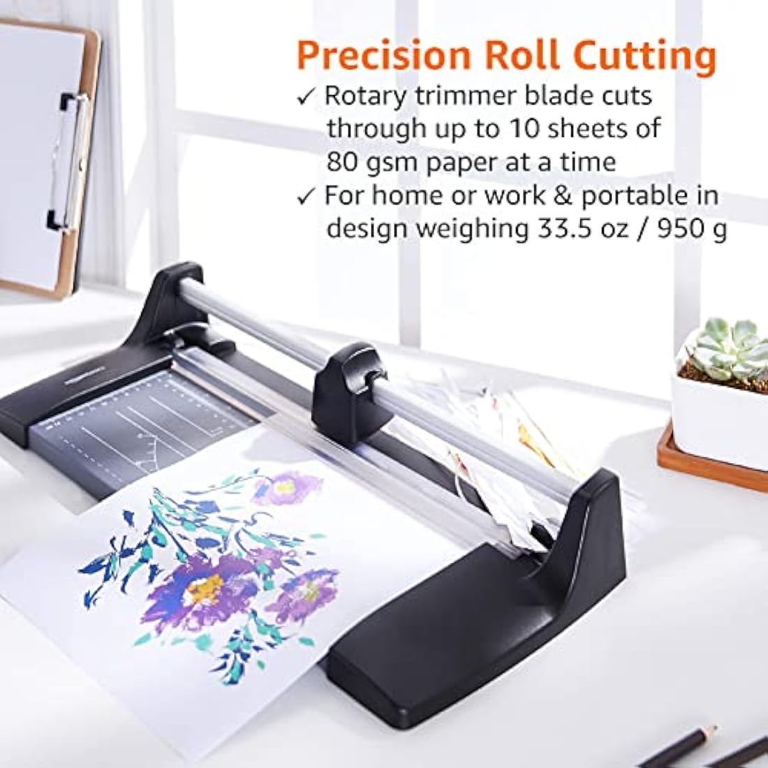 Amazon Basics A4 Rotary Paper Trimmer – Precision Roll Cutting Machine