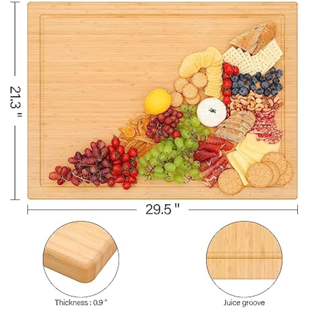 Bamboo Stove Top Cover | Large Cutting Board for RV & Kitchen