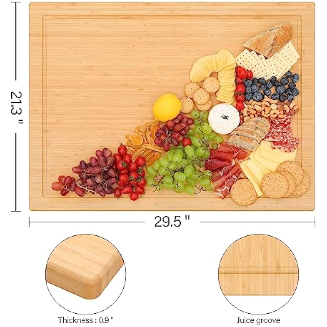 Bamboo Stove Top Cover | Large Cutting Board for RV & Kitchen