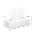 HIIMIEI Acrylic Tissue Box Cover | Clear Napkin Holder with Magnetic Bottom
