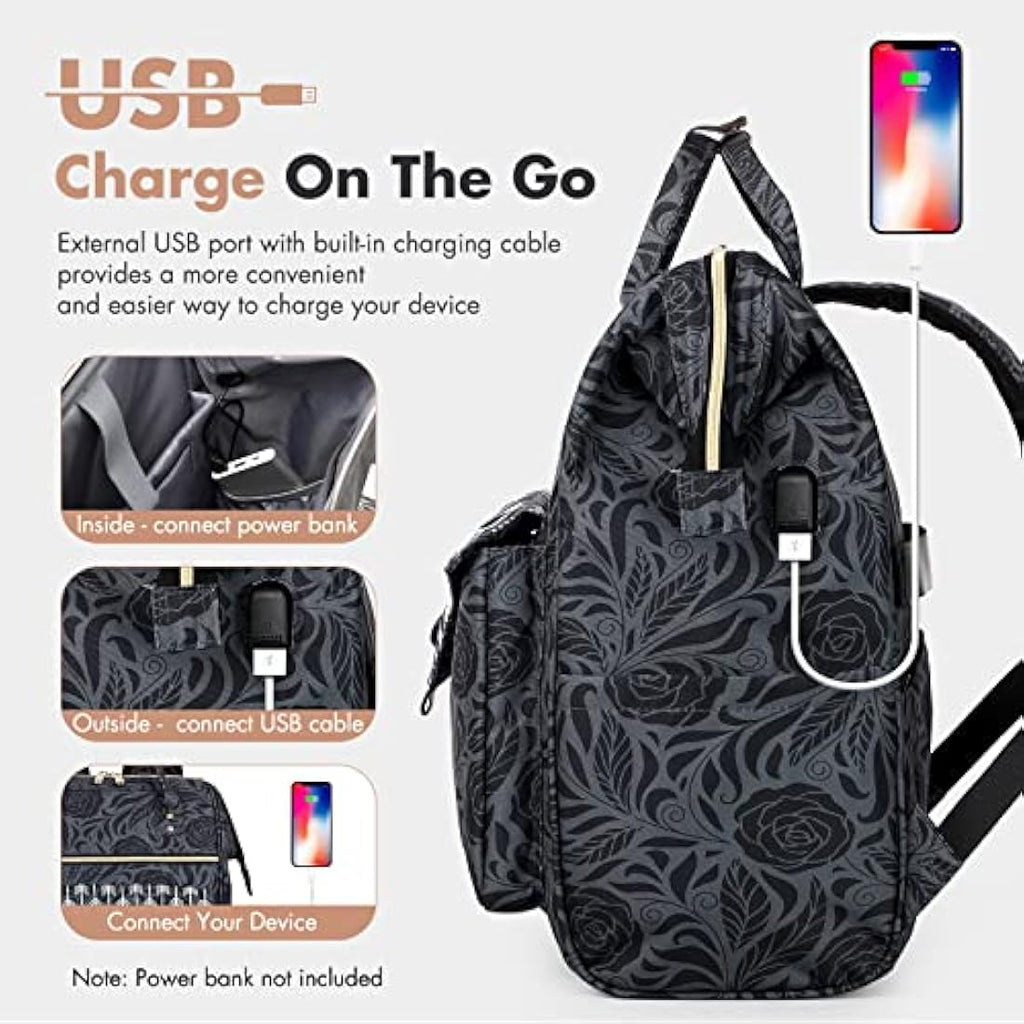Lekesky 15.6 Inch Laptop Backpack | Waterproof Anti-Theft Travel Bag