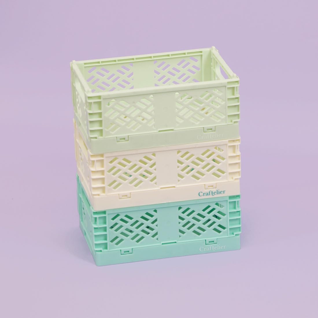 Craftelier - Box for Organization and Storage of Craft Materials | Foldable and Stackable Design | Small Size - image 3