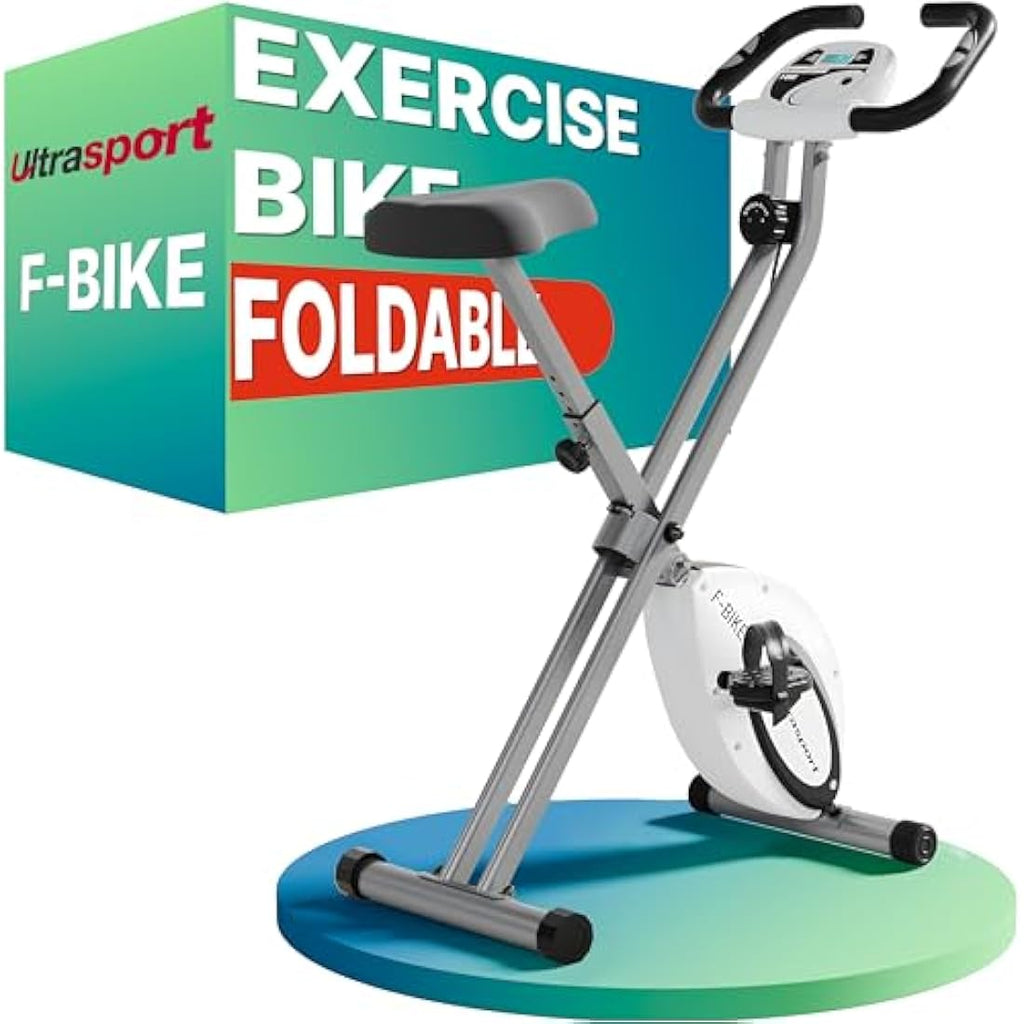 Ultrasport F-Bike Folding Exercise Bike – Silent Magnetic Stationary Bike