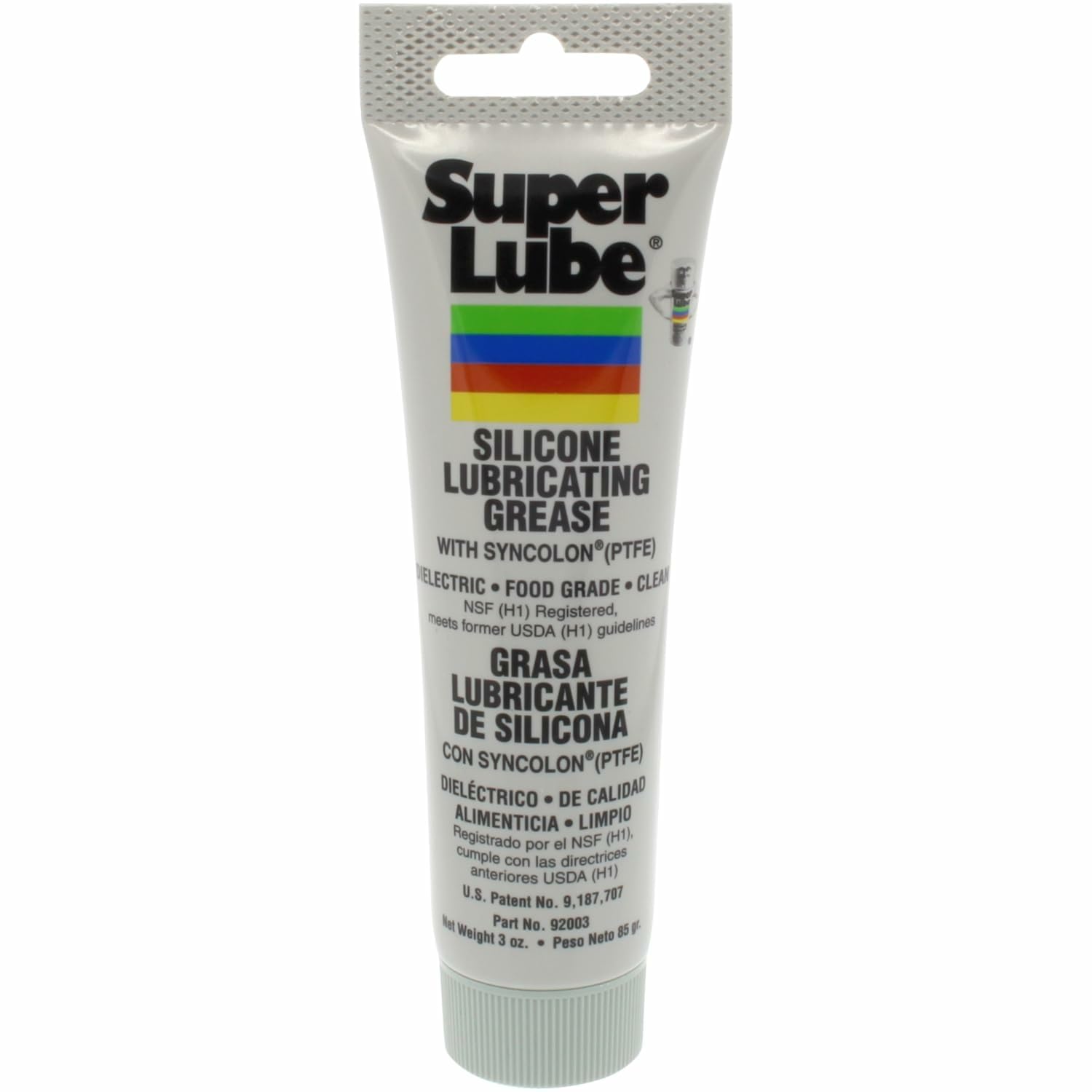 Super Lube Silicone Lubricating Grease with PTFE, 3 oz Tube, High Temp