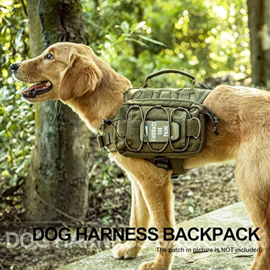OneTigris Mammoth Dog Backpack 2.0 – Durable 1000D Nylon Hiking Saddlebag