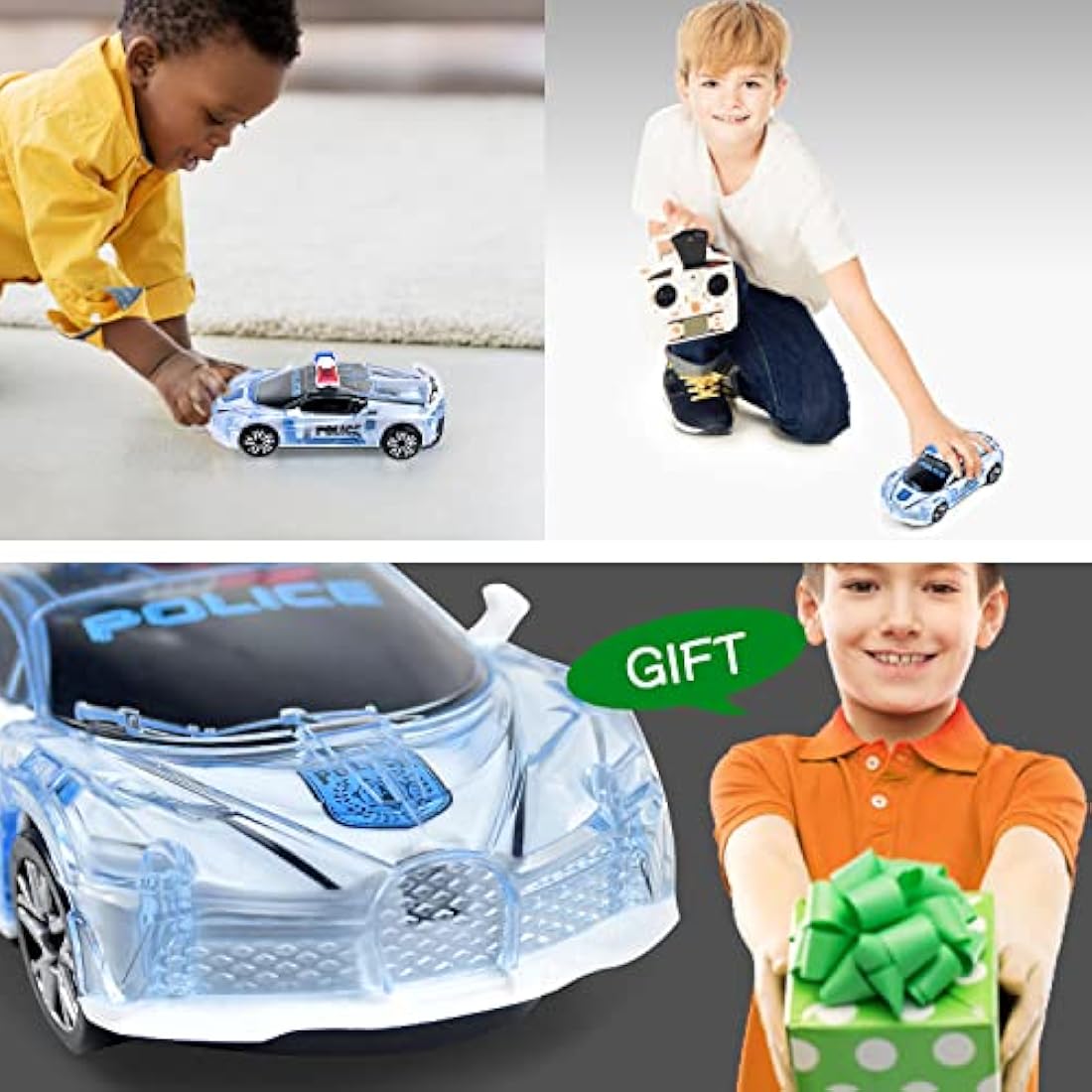 Jolof Store Police Car Toy with Lights and Sound – 1:36 Scale Electric