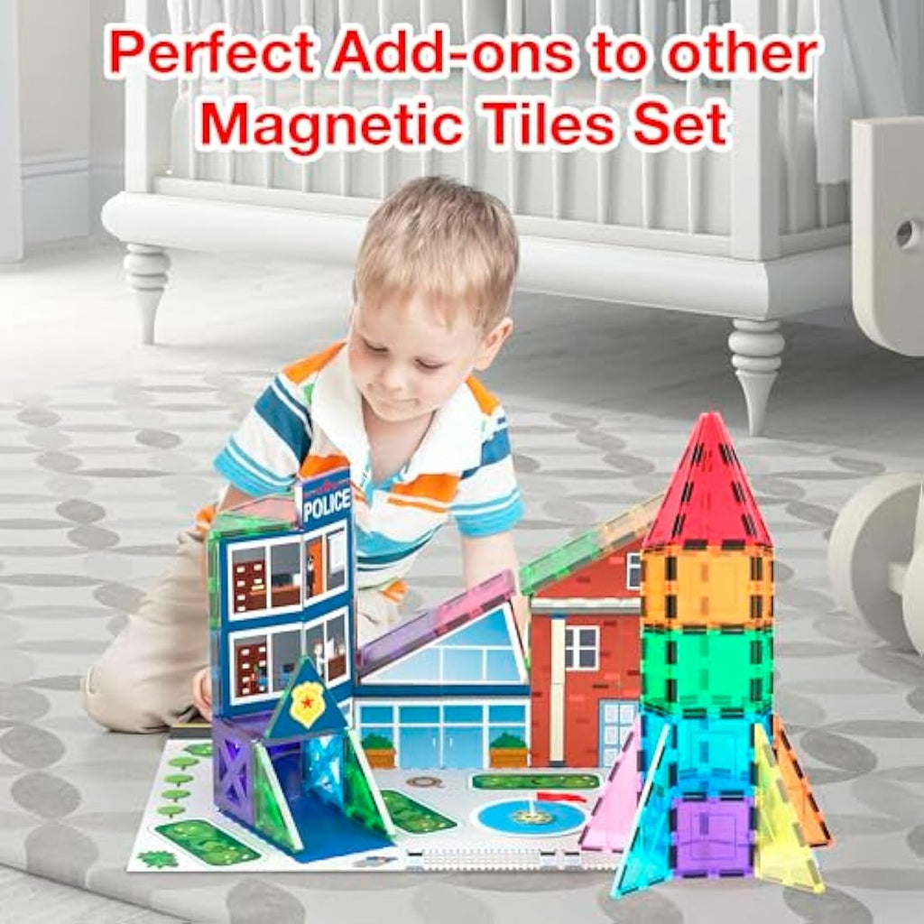 PicassoTiles Magnetic Building Block Rocket Booster STEM Toy Set - PT32