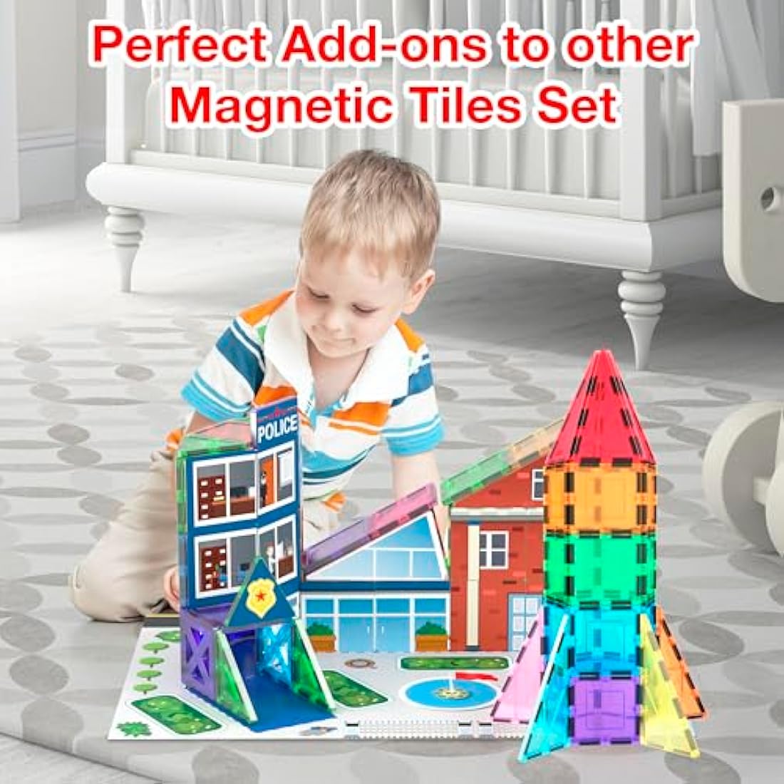 PicassoTiles Magnetic Building Block Rocket Booster STEM Toy Set - PT32