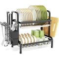 Niffgaff 2-Tier Stainless Steel Dish Drying Rack with Drip Tray
